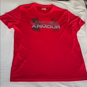 Under Armour red short sleeve shirt